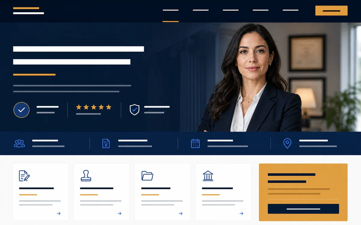 Local Authority website style preview with strong proof, professional imagery, and clear calls to action