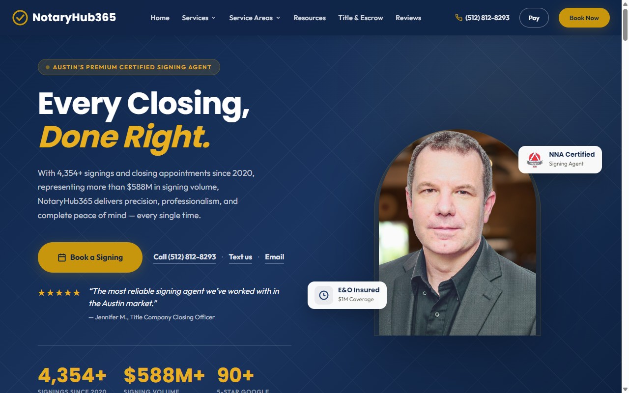 NotaryHub365 website